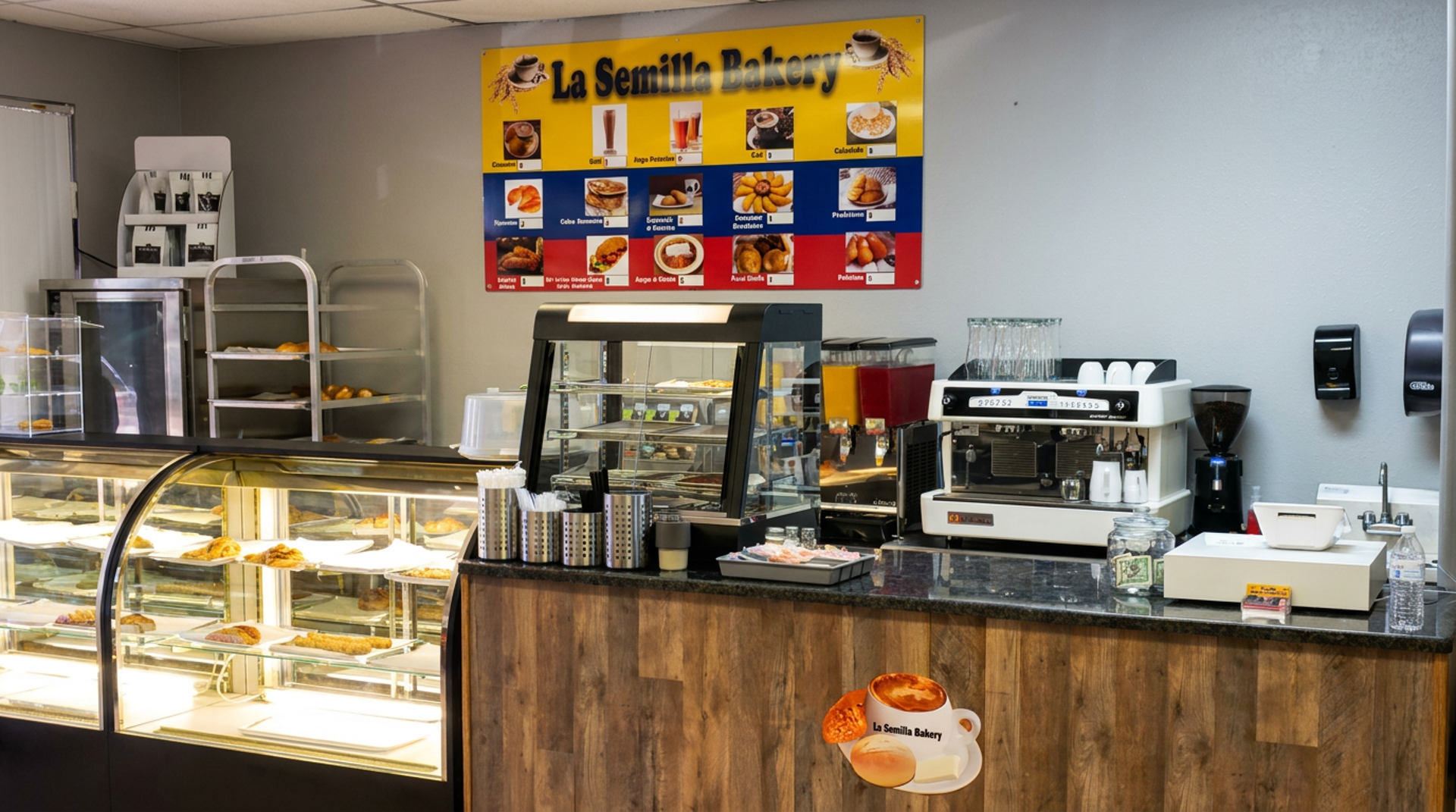 The bakery counter