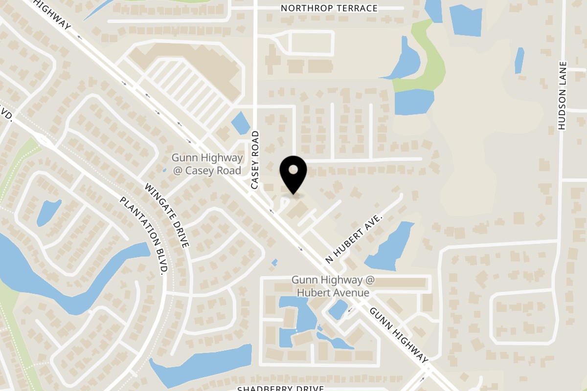 Map showing the location of La Semilla Bakery Tampa on 4429 Gunn Hwy B in Tampa